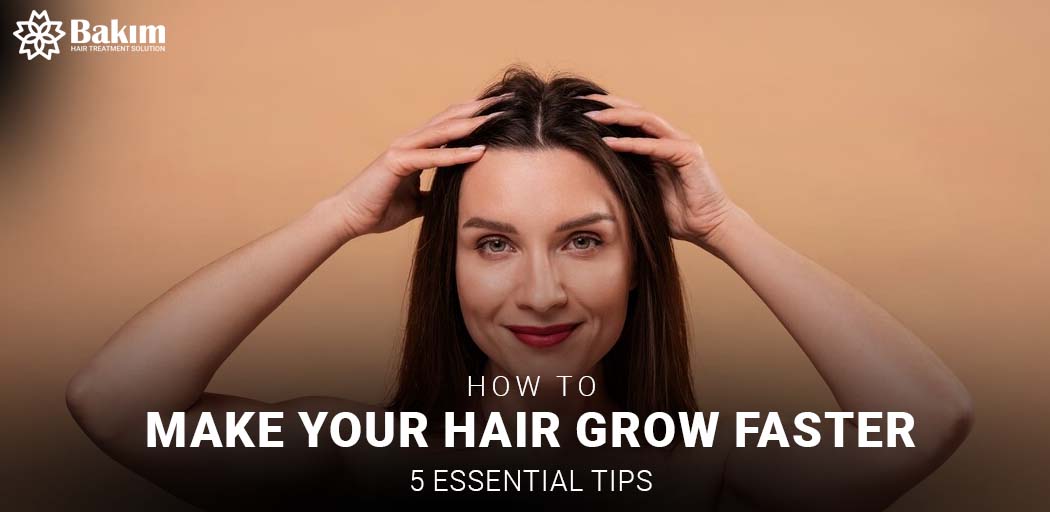 Discover 5 essential tips to make your hair grow faster, including treatments, product choices, and scalp care.